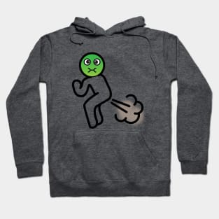 Fart Emoji Face Hoodie